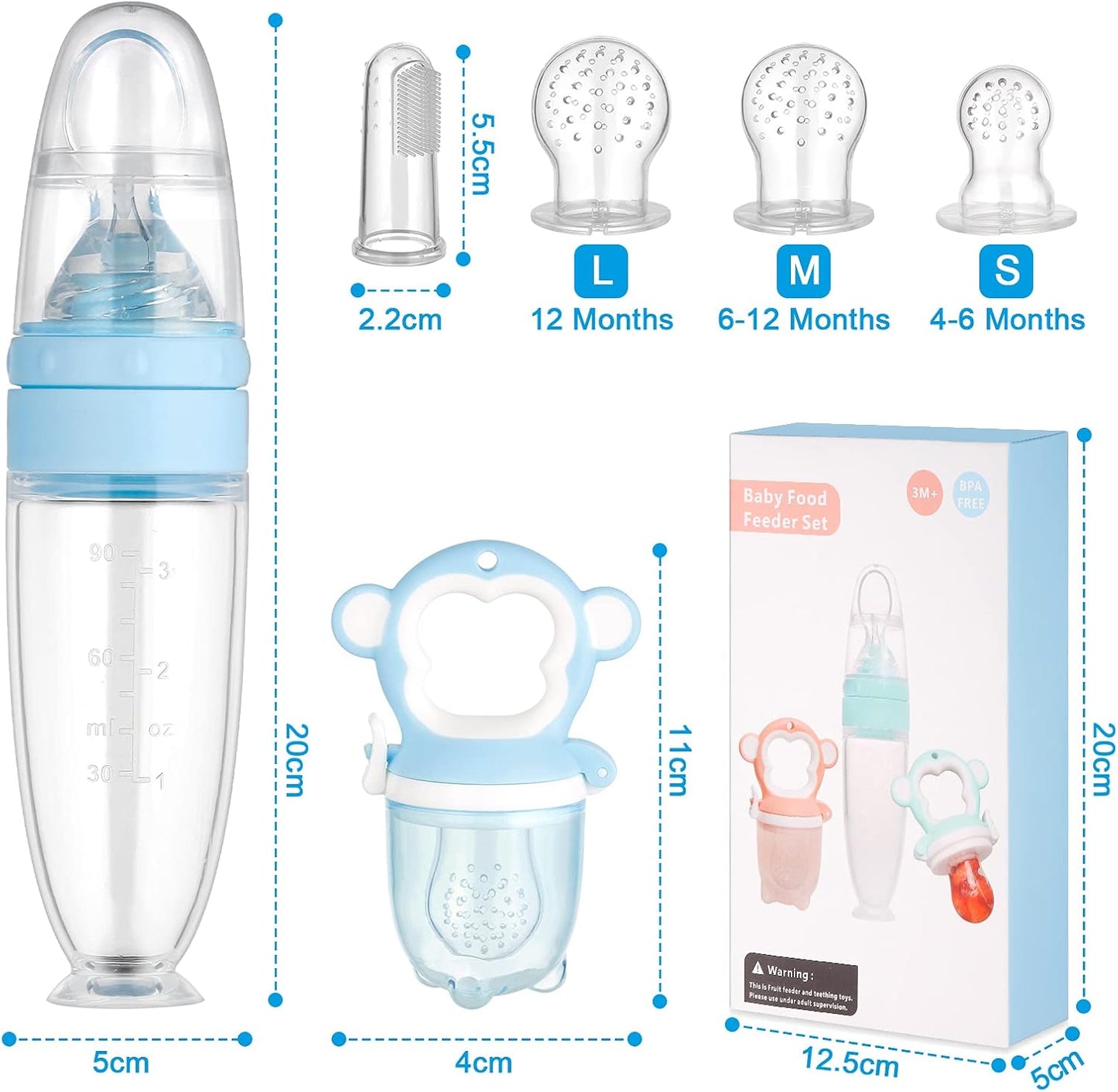 Tetine Grignoteuse Bebe Tetine a Fruit, Tétine D'Alimentation Distributeur D'Aliments Bébés Nourrisseur De Fruits, Pinceaux À Doigts Silicone Bébés Pour Cadeaux Naissance